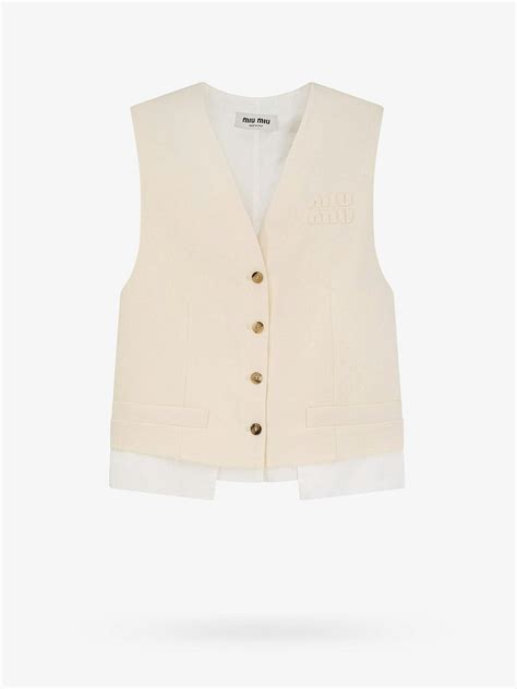 miu miu cherry vest|miu mitu vests for women.